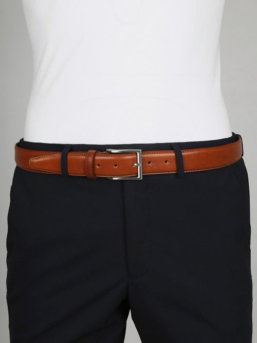 Profuomo leren riem cognac