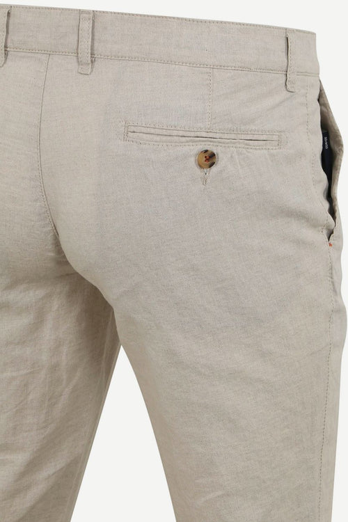 Suitable chino Pico linnen beige