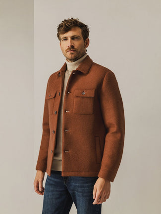 State of Art overshirt wolblend brique | Regular-fit State of Art overshirt wolblend brique | Regular-fit