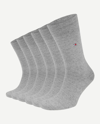 Tommy Hilfiger classic (6-pack) sokken grijs