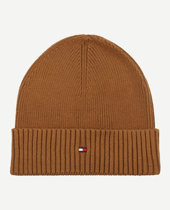 Tommy Hilfiger knitted muts bruin
