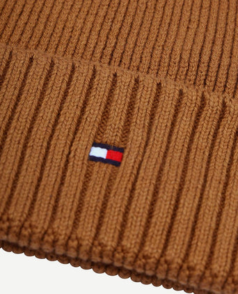 Tommy Hilfiger knitted muts bruin