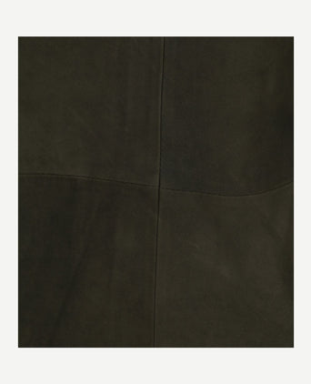 Suitable jacket suede olijfgroen