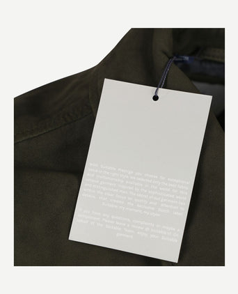Suitable jacket suede olijfgroen