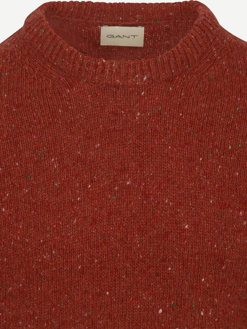 Gant pullover wool blend rust | Regular-fit