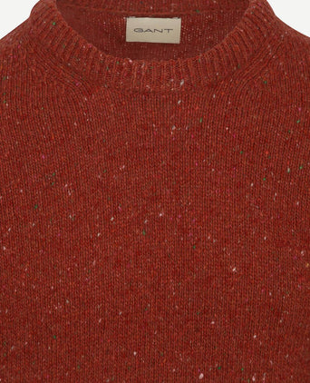 Pullover wool blend rust