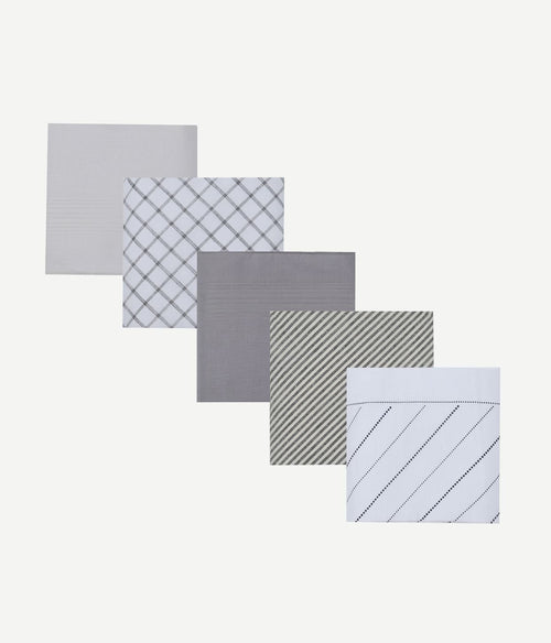 Suitable zakdoeken (5-pack) dessin grey