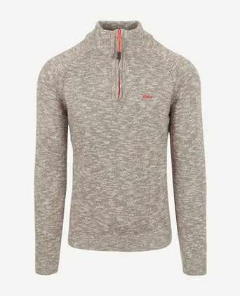 NZA halve rits trui waimauku beige