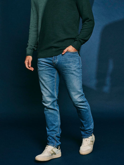 King essentials the jason jeans lichtblauw | Slim-fit