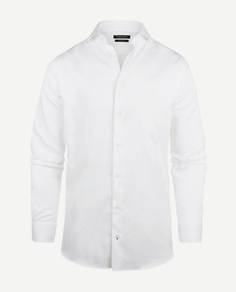 Steppin' Out overhemd dobby wit | Regular-fit