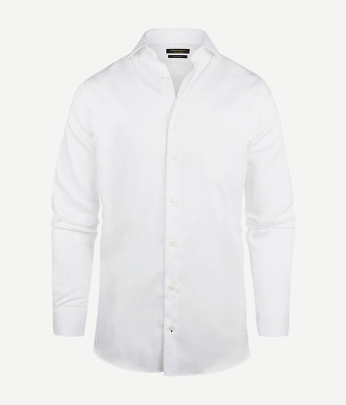 Steppin' Out overhemd dobby wit | Regular-fit