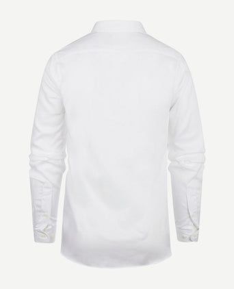 Steppin' Out overhemd dobby wit | Regular-fit