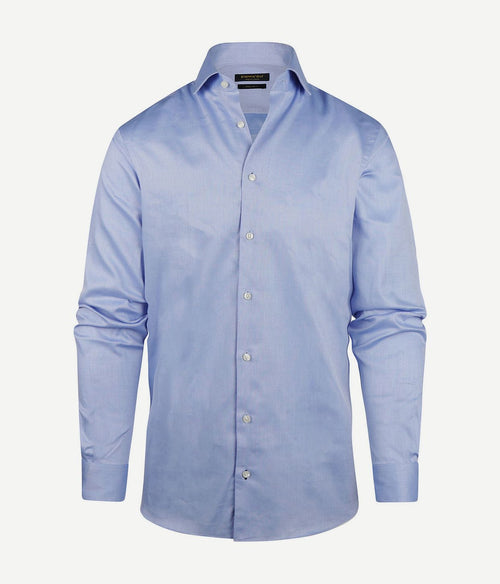 Steppin' Out overhemd dobby lichtblauw | Regular-fit
