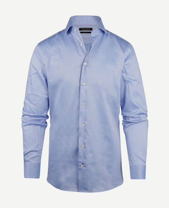 Steppin' Out overhemd slim-fit dobby lichtblauw