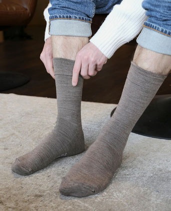 Merino sokken grijs (2-pack)