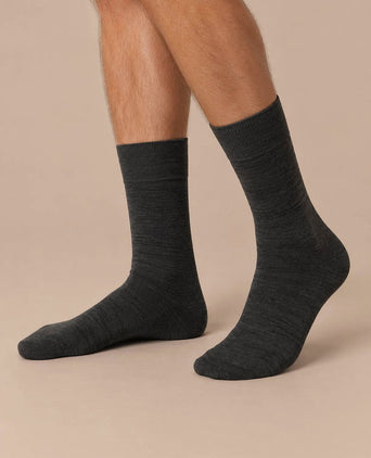 Merino sokken antraciet (2-pack)