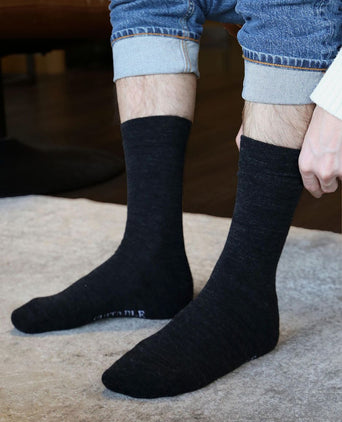 Merino sokken antraciet (2-pack)