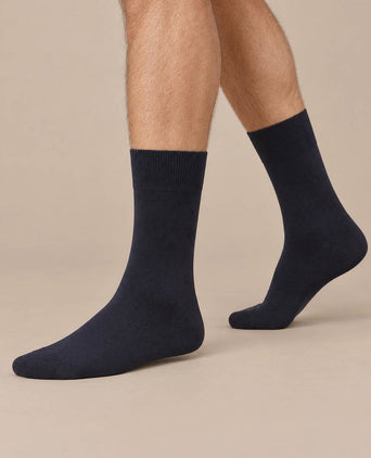Merino sokken donkerblauw (2-pack)