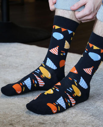 Suitable sokken happy birthday multicolour