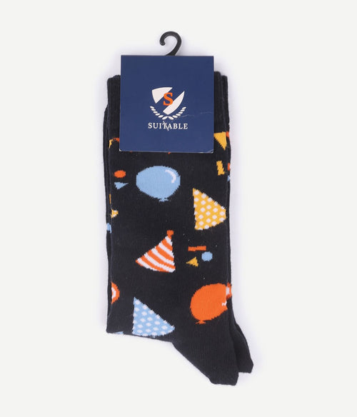 Suitable sokken happy birthday multicolour