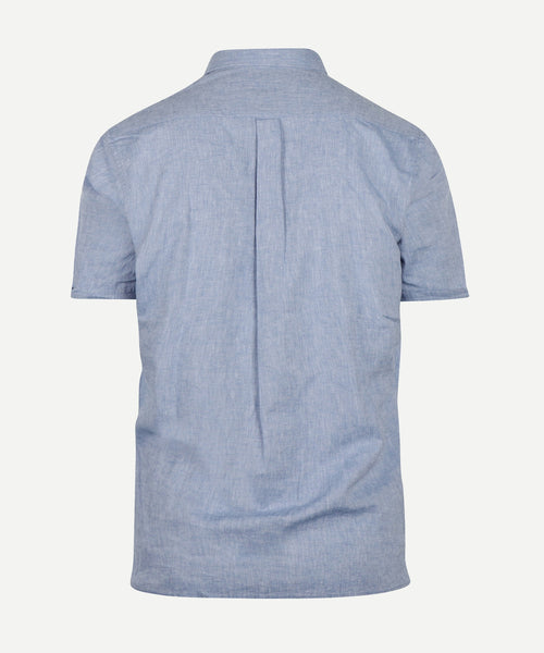 Overhemd Nelson korte mouw | Medium Blue