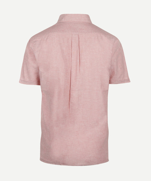 Overhemd Nelson korte mouw | Pink