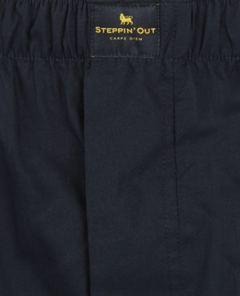 Boxershort van poplin | Navy