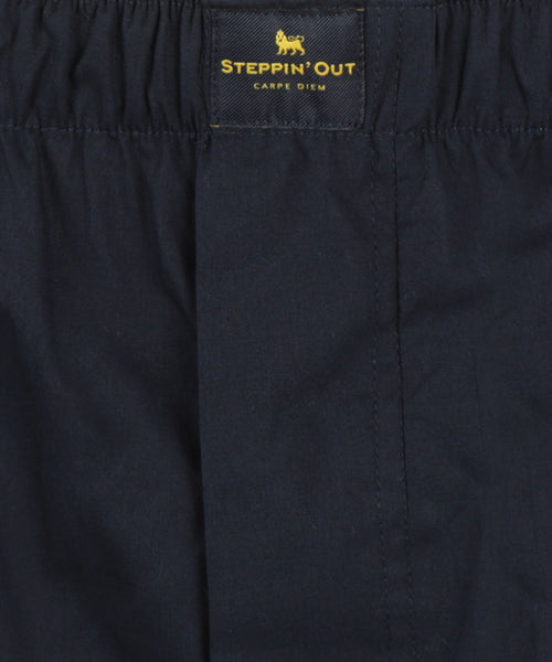 Boxershort van poplin | Navy