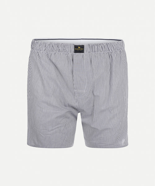 Boxershort gestreept van oxford | Navy