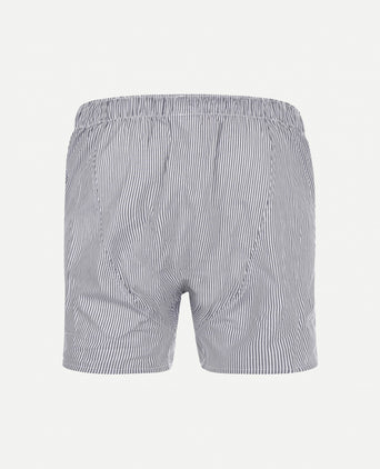 Boxershort gestreept van oxford | Navy