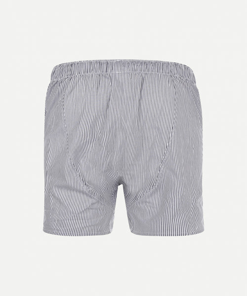 Boxershort gestreept van oxford | Navy