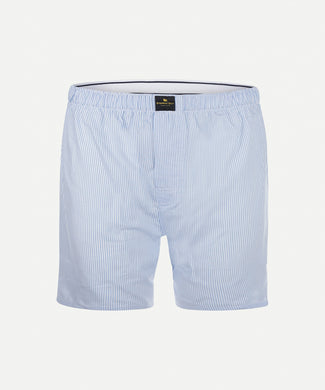 Boxershort gestreept van poplin | Light Blue Boxershort gestreept van poplin | Light Blue