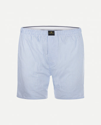 Boxershort gestreept van poplin | Light Blue