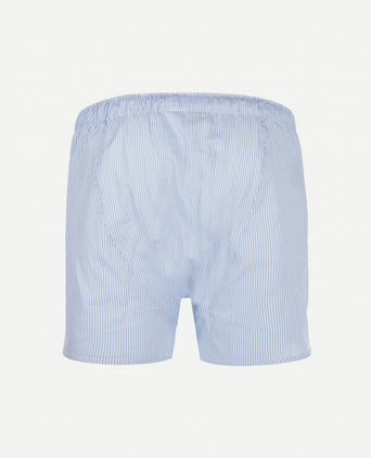 Boxershort gestreept van poplin | Light Blue