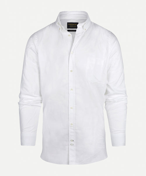 Overhemd twill regular fit | White