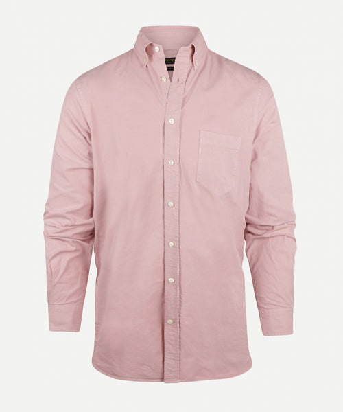 Overhemd garment dyed twill regular fit | Dusty Pink