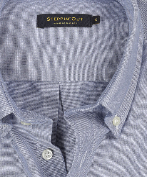 Overhemd Oxford regular fit button-down | Navy