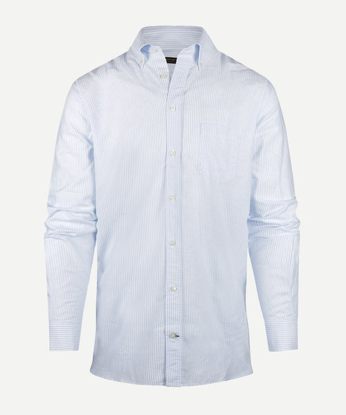 Overhemd Oxford streep regular fit button-down | Light Blue