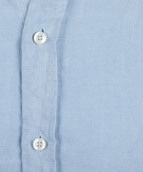 Overhemd linnen regular fit cutaway | Sky Blue