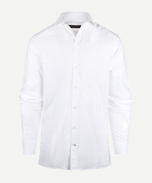 Overhemd Oxford regular fit cutaway | White