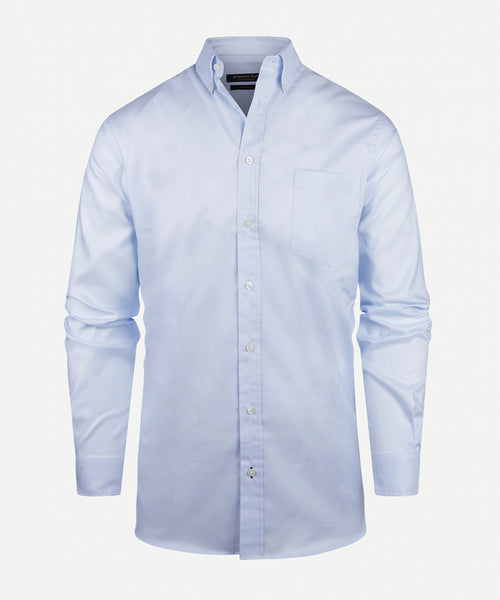 Overhemd Twill regular fit button-down | Light Blue