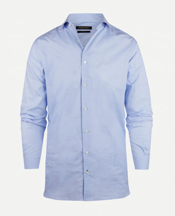 Overhemd geruit regular fit cutaway | Light Blue