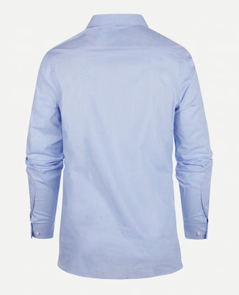 Overhemd geruit regular fit cutaway | Light Blue