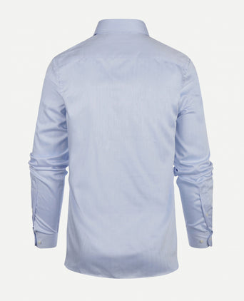 Overhemd Herringbone slim fit cutaway | Light Blue