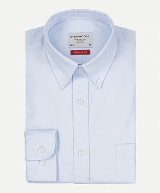 Overhemd Twill extra lange mouw button-down | Light Blue