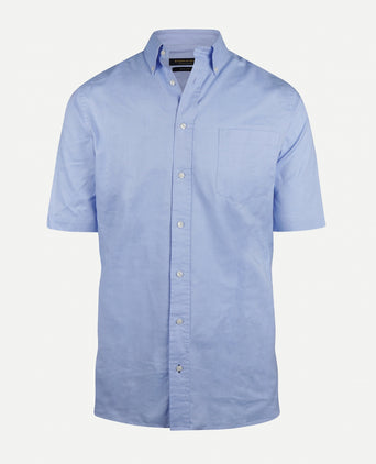 Overhemd regular fit korte mouw | Medium Blue