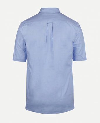 Overhemd regular fit korte mouw | Medium Blue