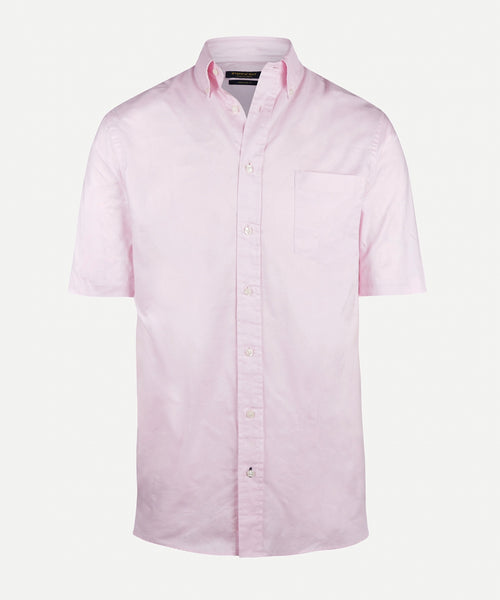 Overhemd regular fit korte mouw | Light Pink