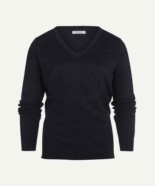 Trui cotton cashmere V-hals | Navy