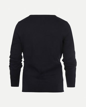 Trui cotton cashmere V-hals | Navy